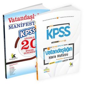 2022 Kpss Vatandaşlığın Kara Kutusu Soru Bankası+vatandaşlık Manifesto Çözümlü Branş Deneme 2'li Set