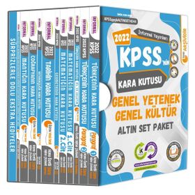 2022 Kpssnin Kara Kutusu Genel Yetenek Genel Kültür Altın Paket Set Dijital Çözümlü Konu Özetli Çıkmış Soru Bankası
