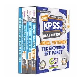 2022 Kpss'nin Kara Kutusu Genel Yetenek Tek Ekonomik Set Paket Konu Özetli Dijital Çözümlü Çıkmış Soru Bankası