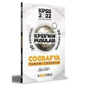2022 KPSS'nin Pusulası Coğrafya Tamamı Çözümlü 20 Deneme Doğru Tercih Yayınları