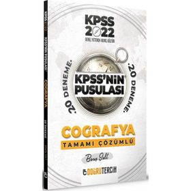2022 KPSS'nin Pusulası Coğrafya Tamamı Çözümlü 20 Deneme Doğru Tercih Yayınları