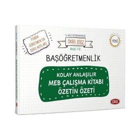 2022 MEB ÖKBS Başöğretmenlik Kolay Anlaşılır MEB Çalışma Kitabı Özetin Özeti - Data Yayınları