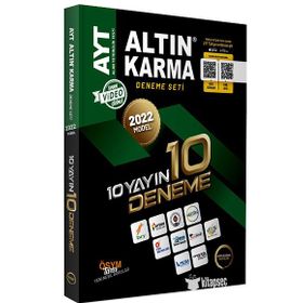 2022 Model AYT 10 Yayın 10 Deneme Seti Altın Karma Yayınları