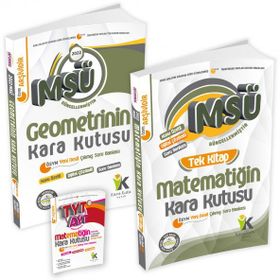 2022 MSÜ Matematik Tek Kitap ve Geometrinin Kara Kutusu Konu Özetli Dijital Çözümlü Çıkmış Soru Bankası seti
