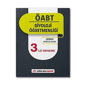 2022 ÖABT Biyoloji Öğretmenliği Çözümlü 3'lü Deneme - Dijital Hoca Akademi