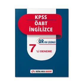 2022 ÖABT İngilizce Öğretmenliği QR Çözümlü 7 Deneme - Dijital Hoca Akademi
