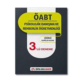 2022 ÖABT Psikolojik Danışma ve Rehberlik Öğretmenliği Çözümlü 3'lü Deneme - Dijital Hoca Akademi
