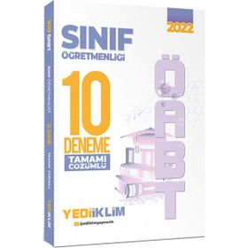2022 ÖABT Sınıf Öğretmenliği Tamamı Çözümlü 10 Deneme - Yediiklim Yayınları