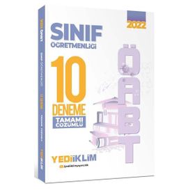 2022 ÖABT Sınıf Öğretmenliği Tamamı Çözümlü 10 Deneme - Yediiklim Yayınları