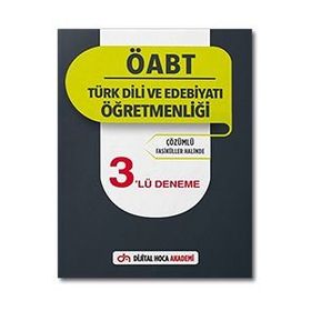 2022 ÖABT Türk Dili ve Edebiyatı Öğretmenliği Çözümlü 3'lü Deneme - Dijital Hoca Akademi