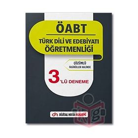 2022 ÖABT Türk Dili ve Edebiyatı Öğretmenliği Çözümlü 3'lü Deneme - Dijital Hoca Akademi