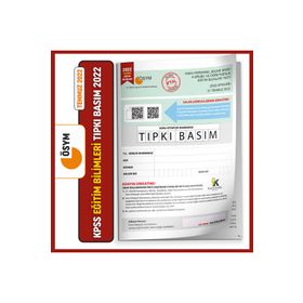 2022 Temmuz Kpss Eğitim Bilimleri Ösym Tıpkı Basım Çıkmış Soru Türkiye Geneli D. Çözümlü Kitapçığı