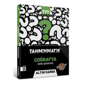 2022 Tyt Cografya Tahminmatik Video Çözümlü Soru Bankası Altın Karma Yayınları