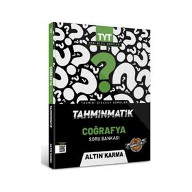 2022 Tyt Cografya Tahminmatik Video Çözümlü Soru Bankası Altın Karma Yayınları