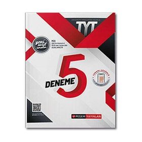2022 TYT Tamamı Çözümlü 5 Deneme Sınavı - Pegem Akademi Yayıncılık