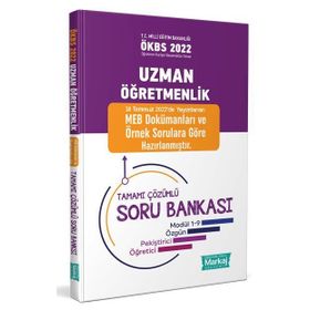2022 Uzman Öğretmenlik Tamamı Çözümlü Soru Bankası - Markaj Yayınları