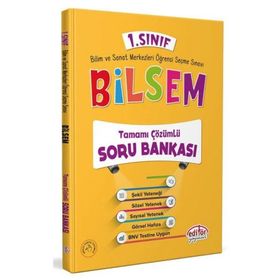 2023 1.Sınıf Bilsem Tamamı Çözümlü Soru Bankası - Editör Yayınları