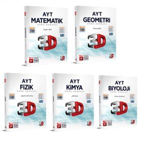 2023 3D AYT Sayısal Soru Bankası Seti 5 Kitap