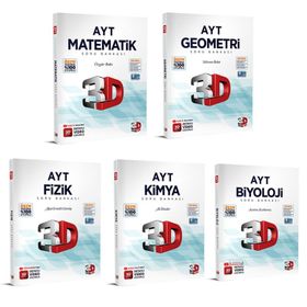 2023 3D AYT Sayısal Soru Bankası Seti 5 Kitap