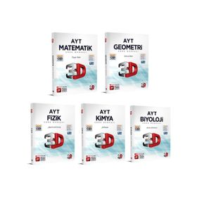 2023 3D AYT Sayısal Soru Bankası Seti 5 Kitap