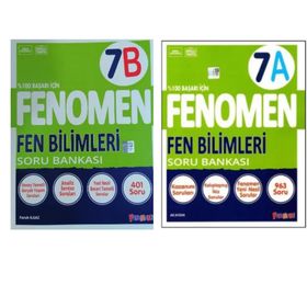 2023 7. Sınıf Fen Bilimleri A ve B serisi 2'li Set Fenomen Yayınları