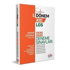 2023 8. Sınıf Lgs 1. Dönem Fasiküllü Ders Deneme Sınavları - Editör Yayınları