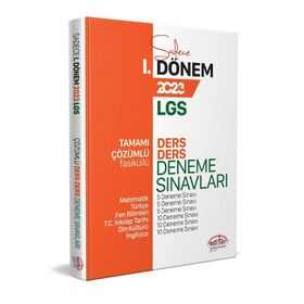 2023 8. Sınıf Lgs 1. Dönem Fasiküllü Ders Deneme Sınavları - Editör Yayınları