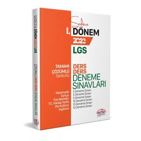 2023 8. Sınıf Lgs 1. Dönem Fasiküllü Ders Deneme Sınavları - Editör Yayınları