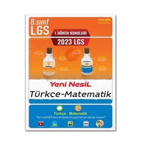 2023 8. Sınıf LGS 1. Dönem Türkçe Matematik Yeni Nesil Soru Bankası - Tonguç Akademi