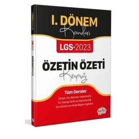 2023 8. Sınıf Lgs Tüm Dersler 1. Dönem Özetin Özeti Kitapçığı - Editör Yayınları