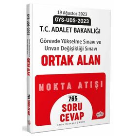 2023 Adalet Bakanlığı GYS-UDS Ortak Alan Soru-Cevap - Editör Yayınları