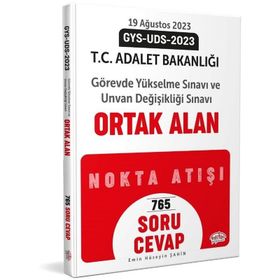 2023 Adalet Bakanlığı GYS-UDS Ortak Alan Soru-Cevap - Editör Yayınları