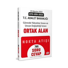 2023 Adalet Bakanlığı GYS-UDS Ortak Alan Soru-Cevap - Editör Yayınları