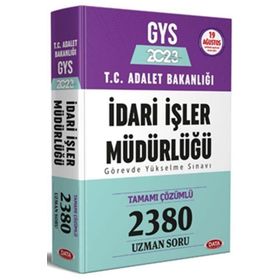 2023 Adalet Bakanlığı İdari İşler Müdürlüğü GYS 2380 Soru Bankası - Data Yayınları