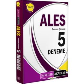 2023 ALES Tamamı Çözümlü 5 Deneme - Pegem Akademi Yayıncılık