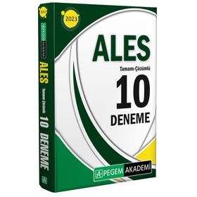 2023 ALES Tüm Adaylar İçin 10 Deneme - Pegem Akademi Yayıncılık