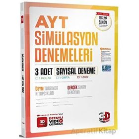 2023 AYT 3D Sayısal 3`lü Simülasyon Deneme - 3D Yayınları