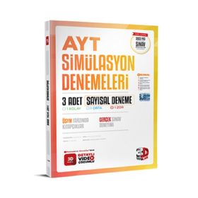 2023 AYT 3D Sayısal 3`lü Simülasyon Deneme - 3D Yayınları