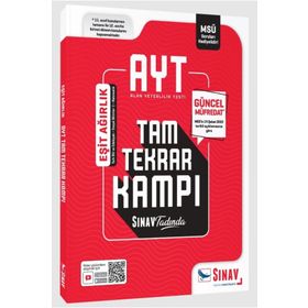 2023 AYT Eşit Ağırlık Tam Tekrar Kampı - Sınav Yayınları