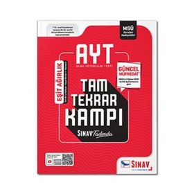 2023 AYT Eşit Ağırlık Tam Tekrar Kampı - Sınav Yayınları