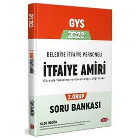 2023 Belediye İtfaiye Personeli İtfaiye Amiri 2. Grup GYS Soru Bankası - Data Yayınları