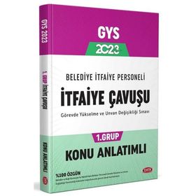 2023 Belediye İtfaiye Personeli İtfaiye Çavuşu 1. Grup GYS Konu Anlatımlı - Data Yayınları