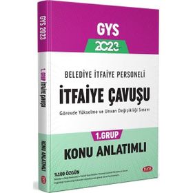 2023 Belediye İtfaiye Personeli İtfaiye Çavuşu 1. Grup GYS Konu Anlatımlı - Data Yayınları