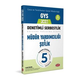 2023 Ceza ve Tevkifevleri Denetimli Serbestlik Müdür Yardımcılığı ve Şeflik GYS Tamamı Çözümlü 5 Deneme - Data Yayınları