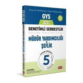 2023 Ceza ve Tevkifevleri Denetimli Serbestlik Müdür Yardımcılığı ve Şeflik GYS Tamamı Çözümlü 5 Deneme - Data Yayınları