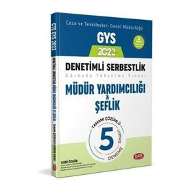 2023 Ceza ve Tevkifevleri Denetimli Serbestlik Müdür Yardımcılığı ve Şeflik GYS Tamamı Çözümlü 5 Deneme - Data Yayınları