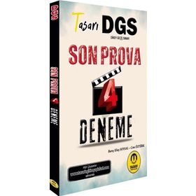 2023 DGS Son Prova 4 Çözümlü Deneme Tasarı Yayıncılık