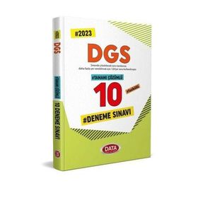 2023 DGS Tamamı Çözümlü 10 Deneme Sınavı - Data Yayınları