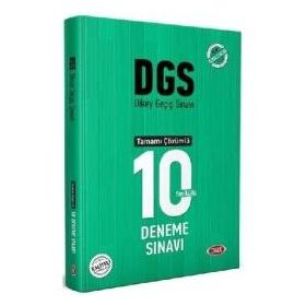 2023 DGS Tamamı Çözümlü 10 Deneme Sınavı - Data Yayınları
