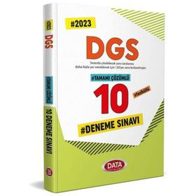 2023 DGS Tamamı Çözümlü 10 Deneme Sınavı - Data Yayınları